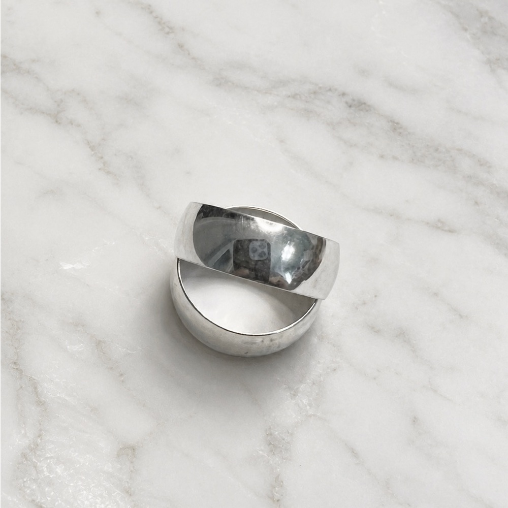 925 Sterling Silver Classic Men's Silver Band Ring Size 9 - Picture 13 of 15